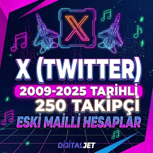 2009-2025-250 Takipçi-Mail-Twitter Hesap